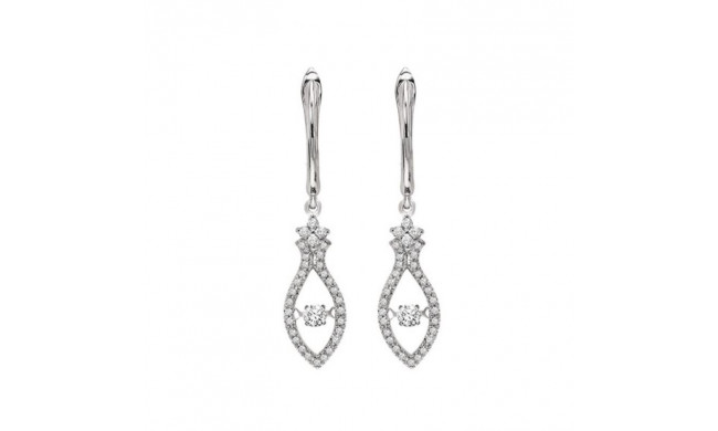 Gems One 14KT White Gold & Diamond Rhythm Of Love Fashion Earrings  - 3/8 ctw - ROL2002-4WC