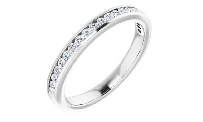 14K White 3/4 CTW Diamond Anniversary Band - 12298160012P