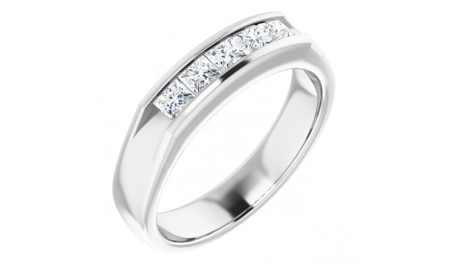 14K White 3/4 CTW Diamond Band - 12278560015P