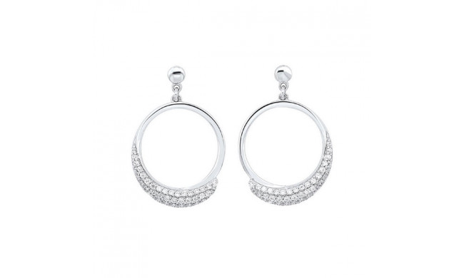 Gems One Silver Cubic Zirconia Earring - ER10302-SSW