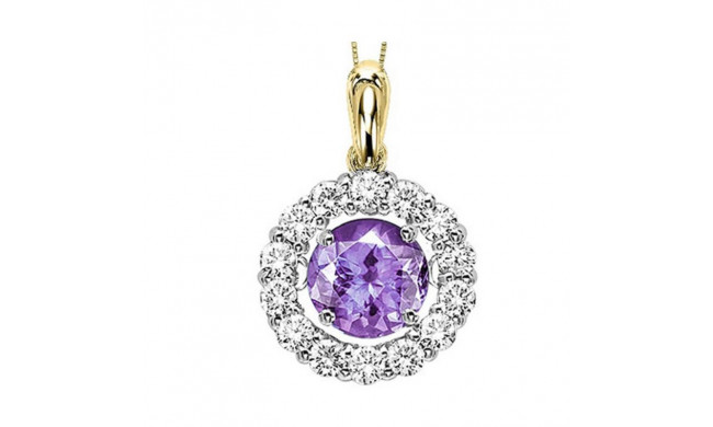 Gems One 14KT Yellow Gold & Diamond Rhythm Of Love Neckwear Pendant  - 1/4 ctw - ROL1039-4YCT