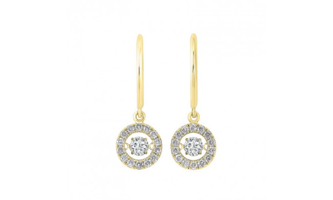 Gems One 14KT Yellow Gold & Diamond Rhythm Of Love Fashion Earrings  - 1 ctw - ROL2065-4YC