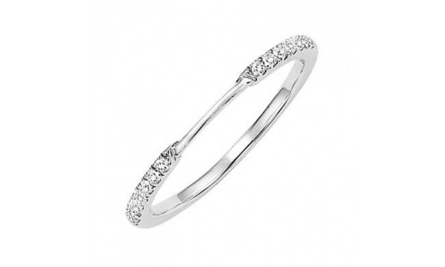 Gems One 14KT White Gold & Diamond Rhythm Of Love Fashion Ring  - 1/10 ctw - ROL1188W-4WC