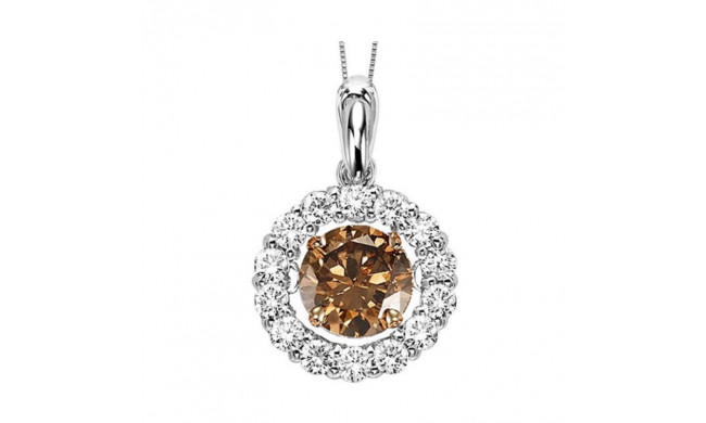 Gems One 14KT White Gold & Diamond Rhythm Of Love Neckwear Pendant  - 1-1/4 ctw - ROL1044-4WCDB