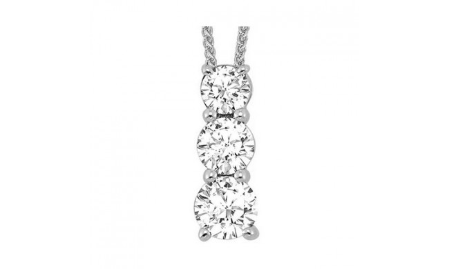 Gems One 14Kt White Gold Diamond (1/2Ctw) Pendant - PD10312-4WF