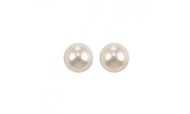 Gems One 14Kt White Gold Pearl (1 Ctw) Earring - PS7.00AAA-4W