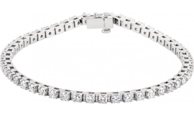 14K White 3 3/8 CTW Diamond Line 7 Bracelet - 60870207616P