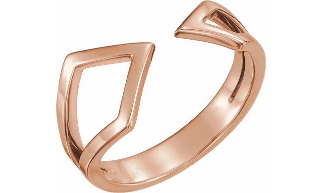 14K Rose Geometric Ring - 51640103P