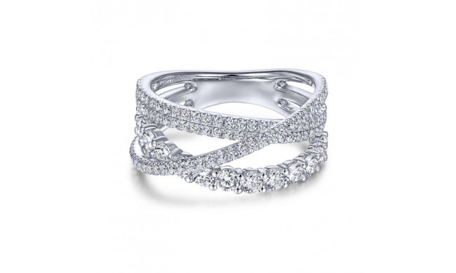 Gabriel & Co. 14k White Gold Lusso Diamond Ring - LR51499W45JJ
