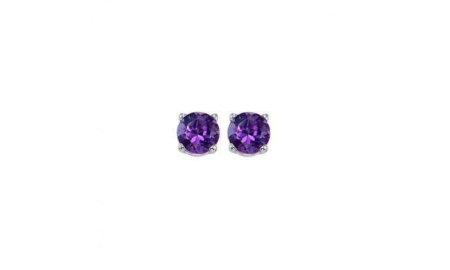 Gems One 14Kt White Gold Amethyst (1 Ctw) Earring - EMO64-4W