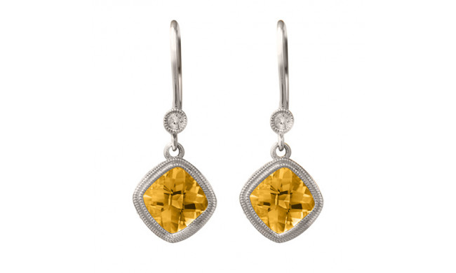 Stanton Color 14k Gold Citrine Leverback Earrings