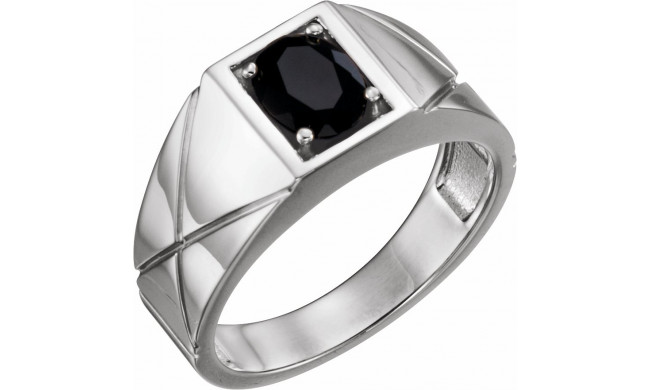 14K White Onyx Ring - 9839600P