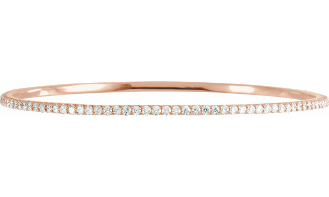 14K Rose 3 CTW Diamond Stackable Bangle 8 Bracelet - 6733760008P