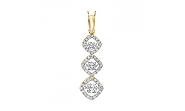 Gems One 14KT Yellow Gold & Diamond Rhythm Of Love Neckwear Pendant  - 1/2 ctw - ROL1063-4YC