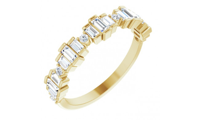 14K Yellow 5/8 CTW Diamond Anniversary Band - 123945601P