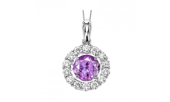 Gems One 14KT White Gold & Diamond Rhythm Of Love Neckwear Pendant   - 1/4 ctw - ROL1039-4WCT