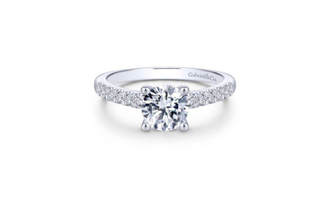 Gabriel & Co. 14k White Gold Contemporary Straight Engagement Ring - ER14399R4W44JJ