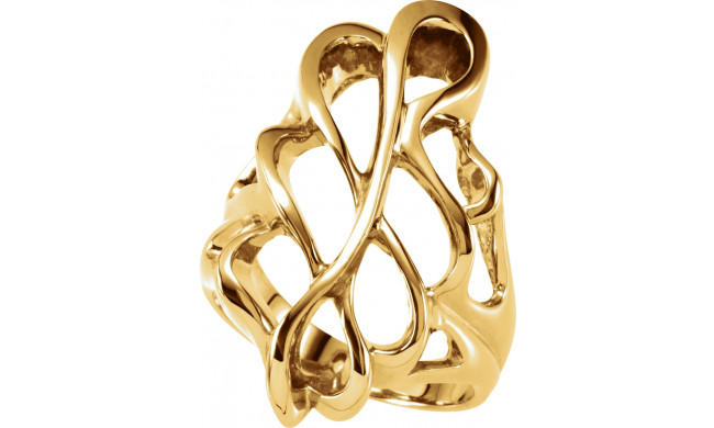 14K Yellow Freeform Ring - 550637113P