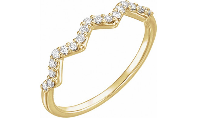 14K Yellow 1/5 CTW Diamond Stackable Ring - 123052601P