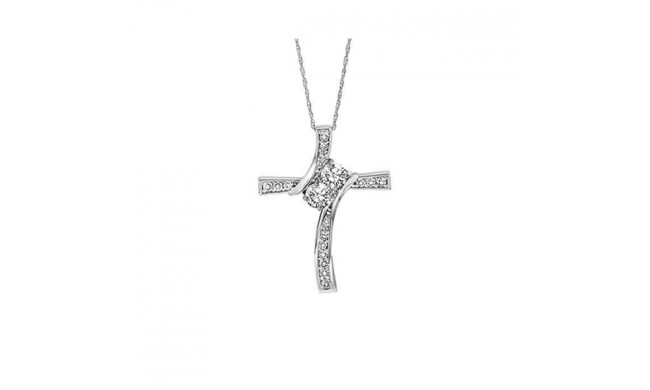 Gems One 14Kt White Gold Diamond (1/2Ctw) Pendant - TWO1025/50-4WC