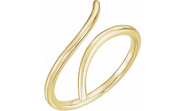 14K Yellow Bypass Ring - 51630102P