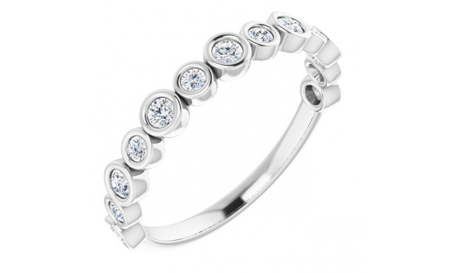 14K White 1/3 CTW Diamond Anniversary Band - 1236356021P