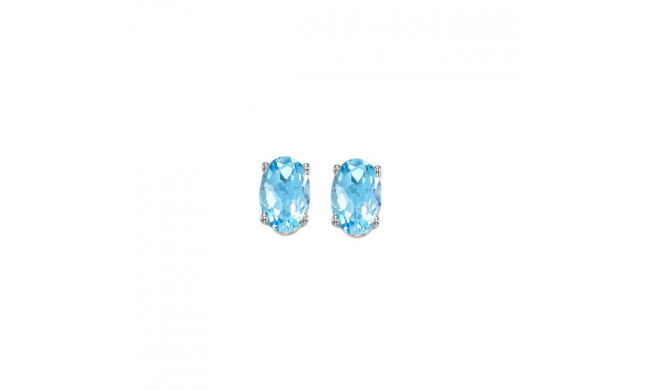 Gems One 14Kt White Gold Blue Topaz (1/2 Ctw) Earring - EBO53-4W