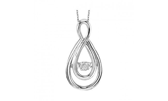 Gems One Silver Diamond (1/50 Ctw) Pendant - ROL1046-SSWD