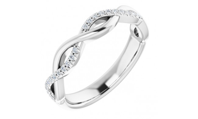 14K White 1/8 CTW Diamond Anniversary Band - 122961600P