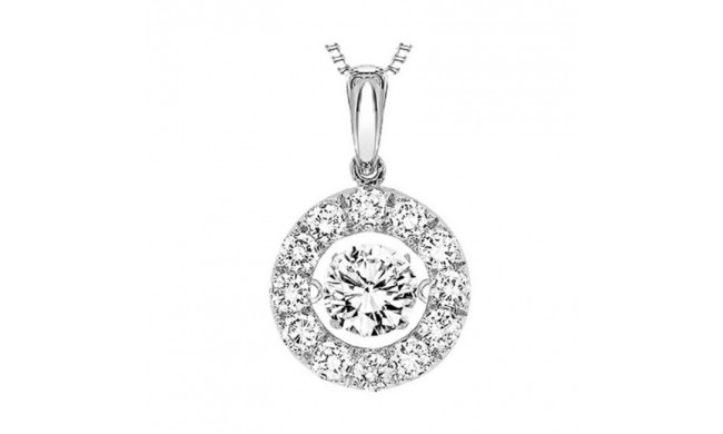 Gems One 14KT White Gold & Diamond Rhythm Of Love Neckwear Pendant  - 1-1/2 ctw - ROL1149-4WC