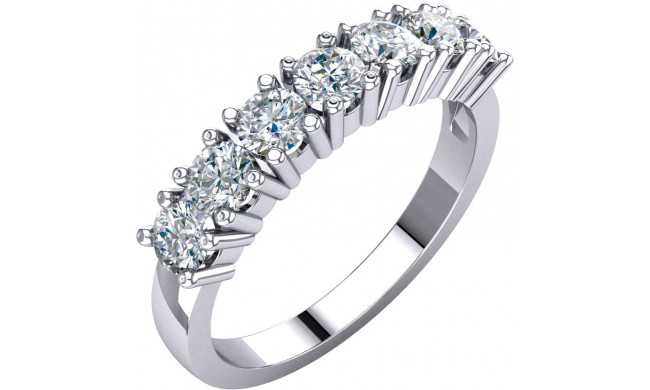 14K White 1 CTW Diamond Anniversary Band - 68195106P