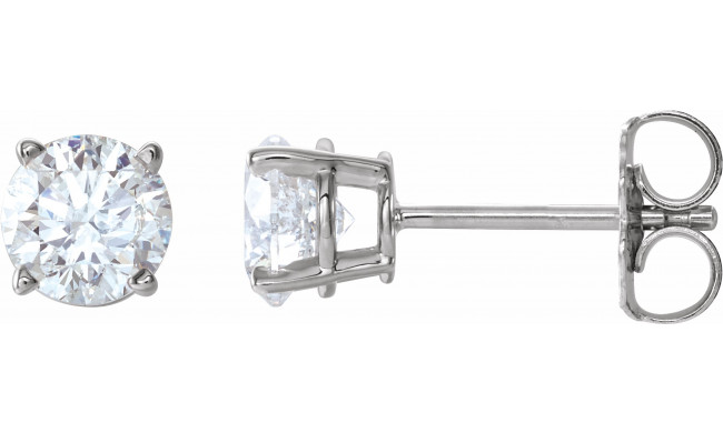 14K White 1 CTW Diamond Earrings - 187470194P