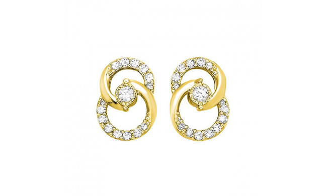 Gems One 10Kt Yellow Gold Diamond (1/4Ctw) Earring - ER10387-1YD
