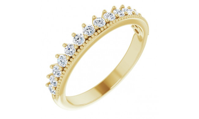 14K Yellow 1/2 CTW Diamond Anniversary Band - 123864601P