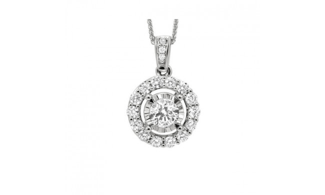 Gems One 14Kt White Gold Diamond (1/2Ctw) Pendant - FP1421/50-4WC