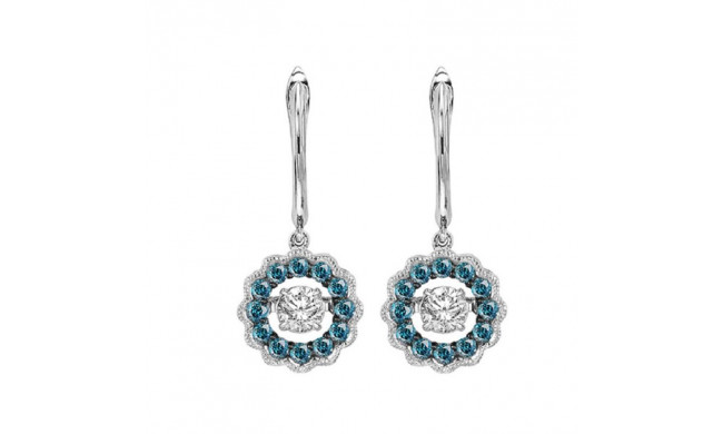 Gems One 14KT White Gold & Diamond Rhythm Of Love Fashion Earrings  - 1/2 ctw - ROL2081-4WCBL