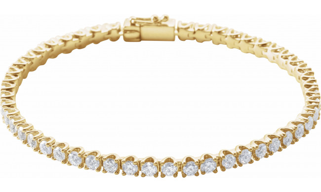 14K Yellow 5 CTW Diamond Line 7 Bracelet - 653536605P