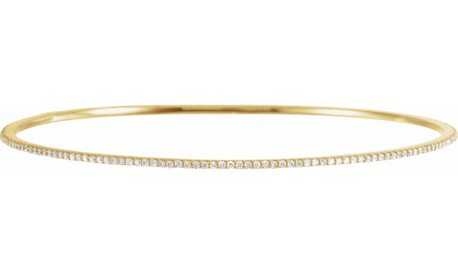 14K Yellow 1 CTW Diamond Stackable Bangle 8 Bracelet - 6733760005P