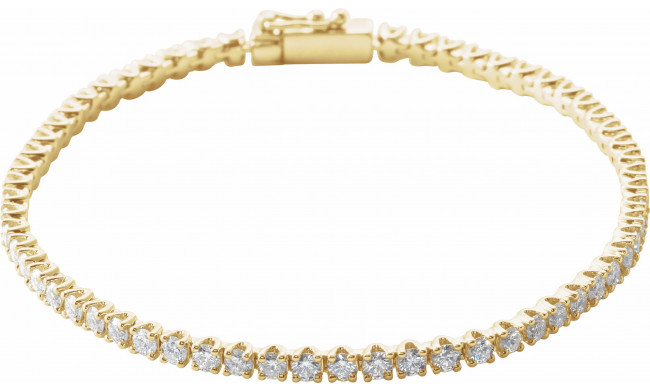 14K Yellow 3 CTW Diamond Line 7 Bracelet - 653536603P