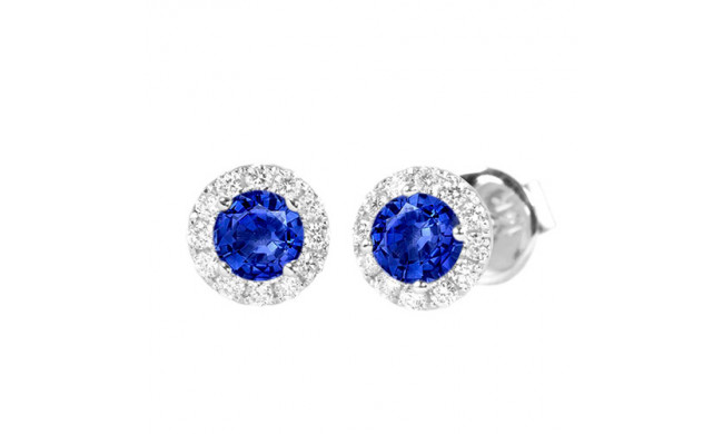 Stanton Color 14k Gold Blue Sapphire Earrings