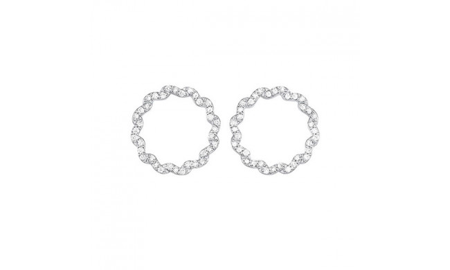 Gems One 14Kt White Gold Diamond (1/2Ctw) Earring - ER10556/50-4WSC