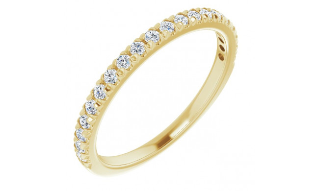 14K Yellow 1/4 CTW Diamond French-Set Anniversary Band - 1238836001P