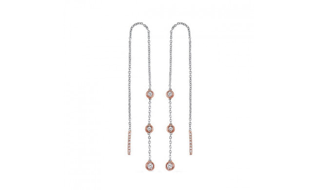 Gems One 14Kt White Rose Gold Diamond (1/3Ctw) Earring - ER10029-4WPD