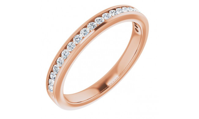 14K Rose 1/4 CTW Diamond Anniversary Band - 12298160006P