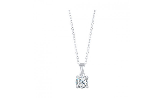 Gems One 14Kt White Gold Diamond (1/3Ctw) Pendant - PD10492-4WD