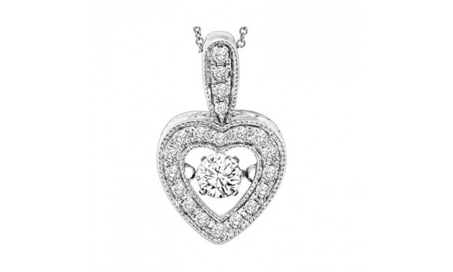 Gems One 14KT White Gold & Diamond Rhythm Of Love Neckwear Pendant  - 1/3 ctw - ROL1084-4WC