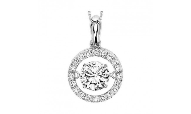 Gems One 14KT White Gold & Diamond Rhythm Of Love Neckwear Pendant  - 1-1/4 ctw - ROL1164-4WC