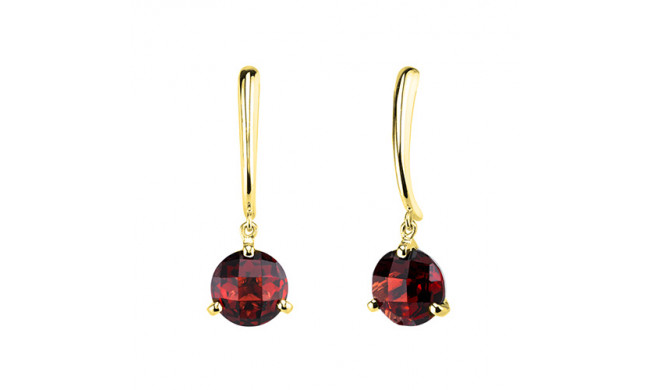 Stanton Color 14k Gold Garnet Dangle Earrings