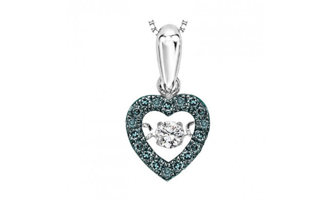 Gems One 10KT White Gold & Diamond Rhythm Of Love Neckwear Pendant   - 1/5 ctw - ROL1021-1WCBL