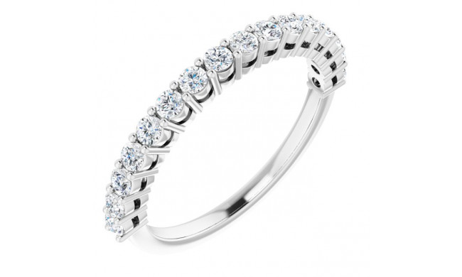 14K White 1/2CTW Diamond Anniversary Band - 12297860002P